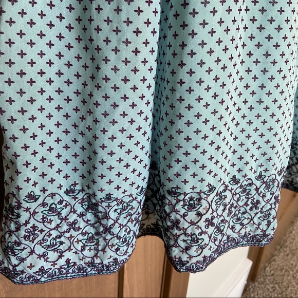 NWT Time & True Flowy Chiffon Boho Embroidered Peasant Dress Size M Cottagecore - Picture 8 of 11